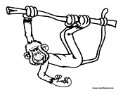 Ape Coloring Page 5