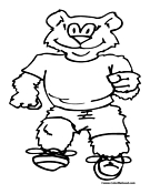 Bear Coloring Page 2