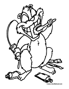 Beaver Coloring Page 8