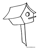 Birdhouse Coloring Page 16