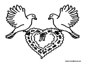 Two Doves in Love