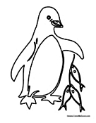 Penguin with Fish