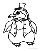 Penguin in Suit Coat
