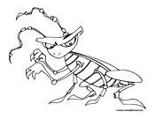 Bug Coloring Page 4