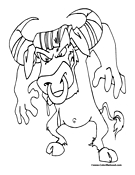 Bull Coloring Page 1
