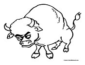 Bull Coloring Page 4