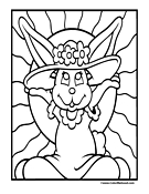 Bunny Coloring Page 5