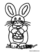 Bunny Rabbit with Eggs