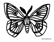 Butterfly Coloring Page 17