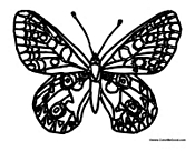 Butterfly Coloring Page 14