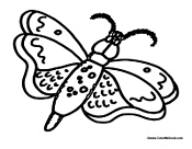 Butterfly Coloring Page 9
