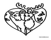 Caribou coloring pages