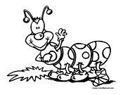 Caterpillar Coloring Page 3