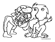 Circus Lion Coloring Page 10