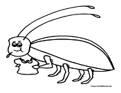 Cockroach Coloring Page 1