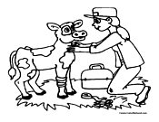 Cow Coloring Page 5