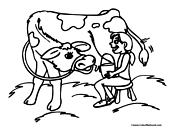 Cow Coloring Page 6