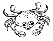 Crab Coloring Page 2