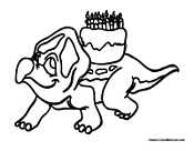 Birthday Cake Dinosaur