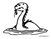 Loch Ness Monster Eating