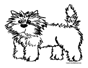 Dog Coloring Page 6