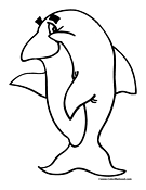 Dolphin Coloring Page 1