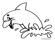 Dolphin Coloring Page 2