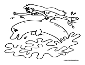 Dolphin Coloring Page 3