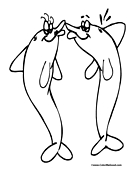 Dolphin Coloring Page 5