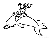Boy Riding the Dolphin