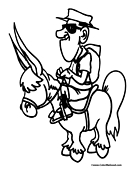 Donkey Coloring Page 5