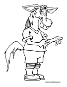 Donkey Coloring Page 6