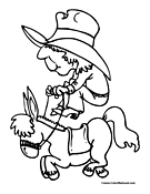 Donkey Coloring Page 8