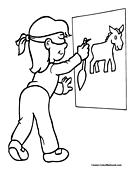 Donkey Coloring Page 9
