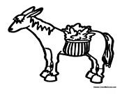 Mule Carrying Food