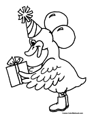 Duck Coloring Page 3