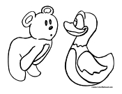 Duck Coloring Page 9