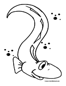 Eel Coloring Page 5