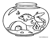 Fishbowl Coloring Page 4