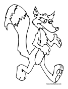 Fox Coloring Page 2