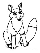 Fox Coloring Page 3