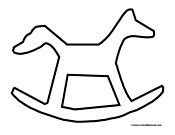 Basic Rocking Horse Outline