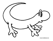 Lizard Coloring Page 9