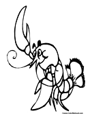 Lobster Coloring Page 2