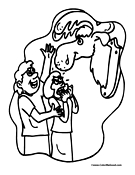Moose Coloring Page 4
