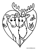 Moose Coloring Page 5