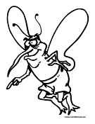 Mosquito Coloring Page 3