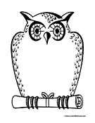 Owl Coloring Page 5