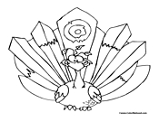 Peacock Coloring Page 1