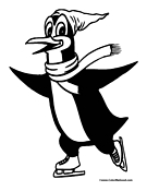 Penguin Coloring Page 2